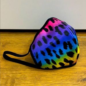 PRIDE Fashion Face Mask in Rainbow Multi Leopard